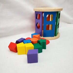 Melissa and Doug Match and Roll Shape Sorter Set ☆ Ages 1+ ☆ FUN For Little Ones